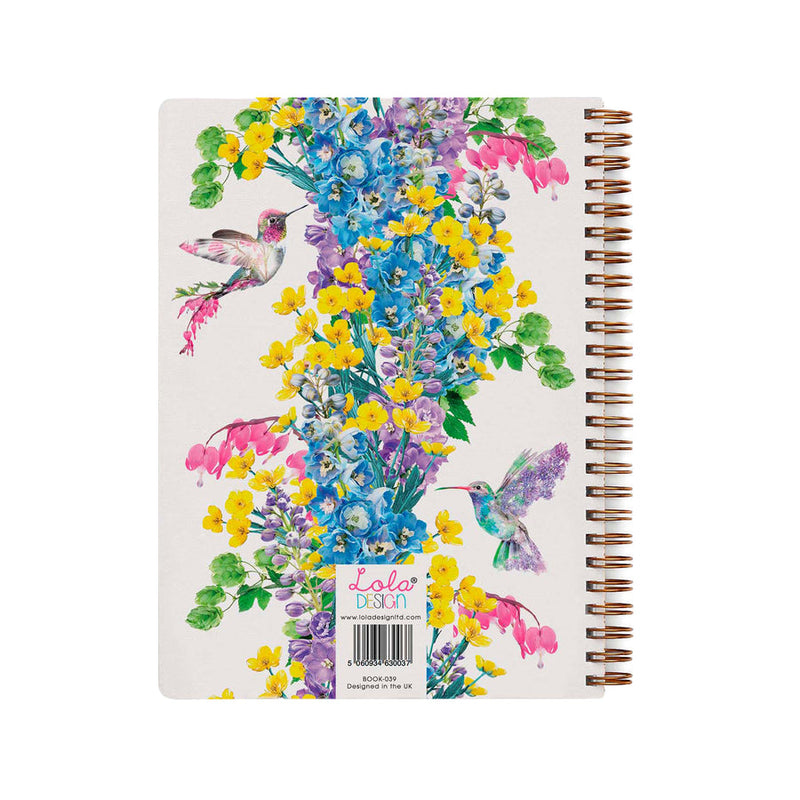 Lola Designs - HUMMINGBIRD WIRO BOUND ORGANISER / NOTEBOOK