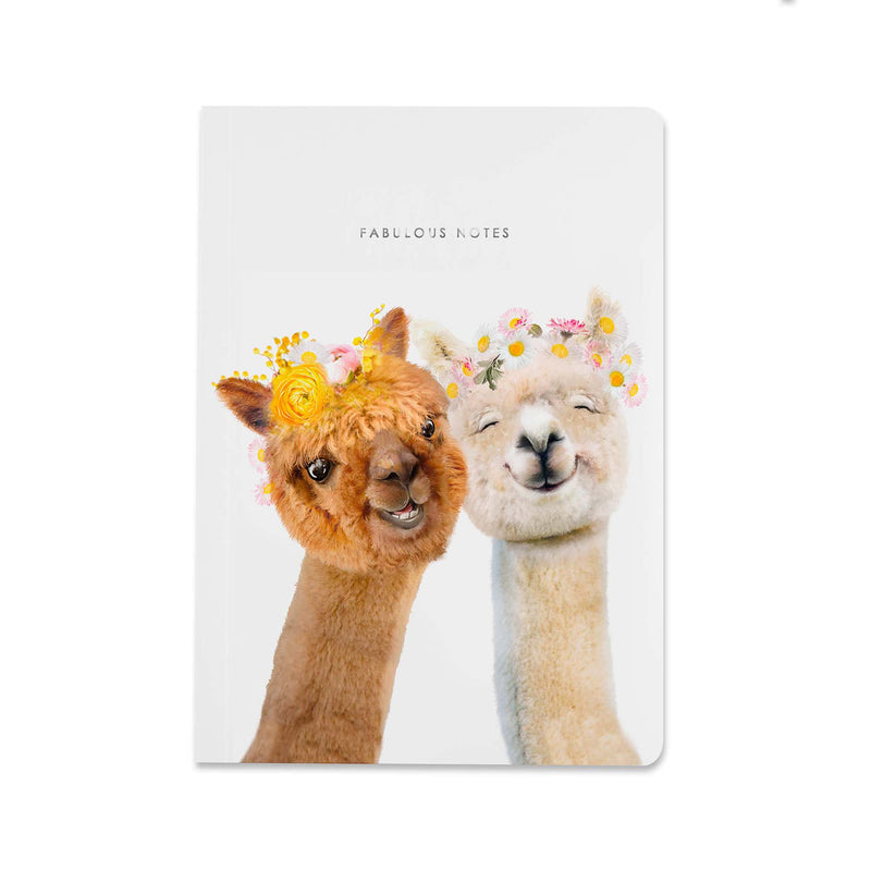 Lola Designs - TWO ALPACAS LUXURY NOTEBOOK