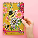 Lola Designs - BEE REPORTER NOTEPAD WITH ELASTIC CLOSURE