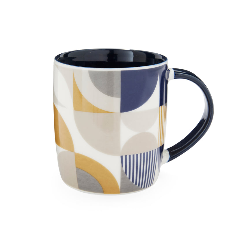 Cooksmart Bauhaus Geo Barrel Mug Main Pattern