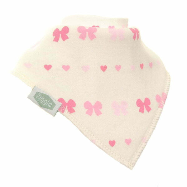 Ziggle Hearts and Bow Bib