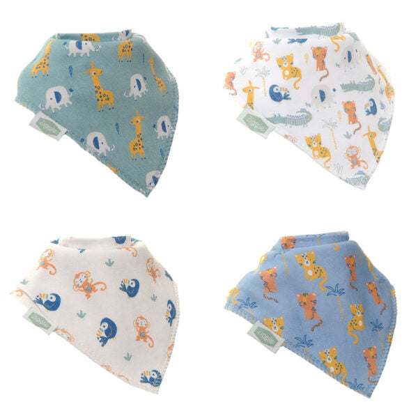 Ziggle Savanna Animals Bib Set