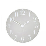 Thomas Kent 12" Arabic Dove Grey Clock