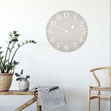 THOMAS KENT 20 ARABIC WALL CLOCK DOVE GREY