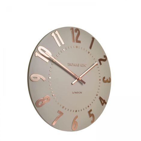 Thomas Kent 12" Mulberry Wall Clock Rose Gold