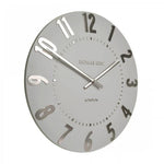 Thomas Kent 12" Mulberry Wall Clock Silver Cloud