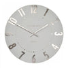 Thomas Kent 12" Mulberry Wall Clock Silver Cloud