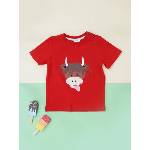 Blade and Rose Highland cow tee 1-2