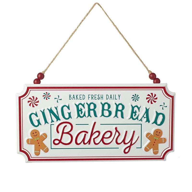 HS Ginger Bread Bakery Metal Hanging Sign