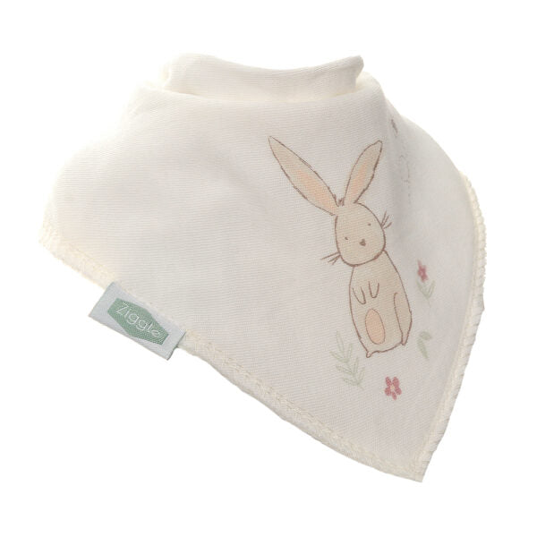 Ziggle Cream Bunny Bib