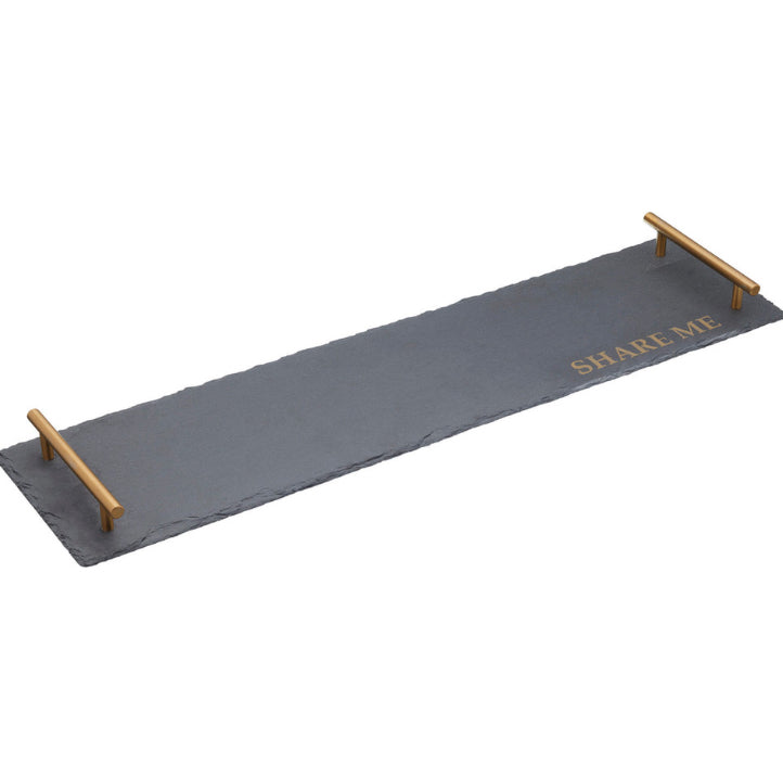 KC Artesà Slate with Twin Brass Coloured Handles