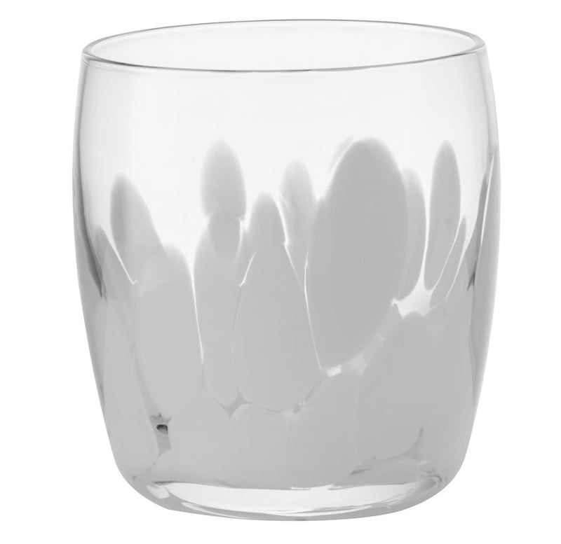 Denby Contemporary Marbled White Small Glass