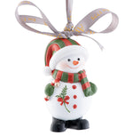 Aynsley Snowman Candy Cane Hanging Ornament