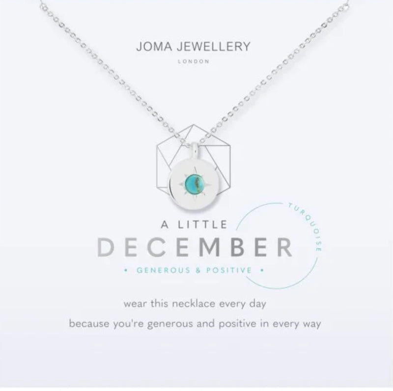 Joma Jewellery 4665 - Birthstone A Little Necklace December Turquoise