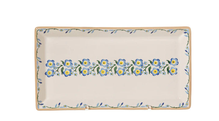 Nicholas Mosse  Forget Me Not Medium Rectangular Serving Dish