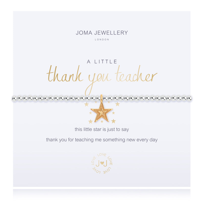 Joma Jewellery - a little THANK YOU TEACHER - bracelet