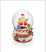 Tipperary Crystal Santa Plane Musical SnowGlobe