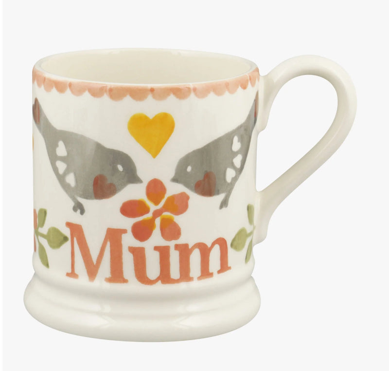 Emma bridgewater Lovebirds Coral Mum Mug