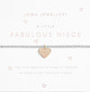 A Little Fabulous Niece Silver Rose Gold Plated 15.5cm Bracelet