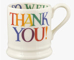 Rainbow Toast Thank You 1/2 Pint Mug