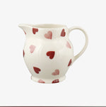 Emma bridgewater pink hearts 1/2 pint jug