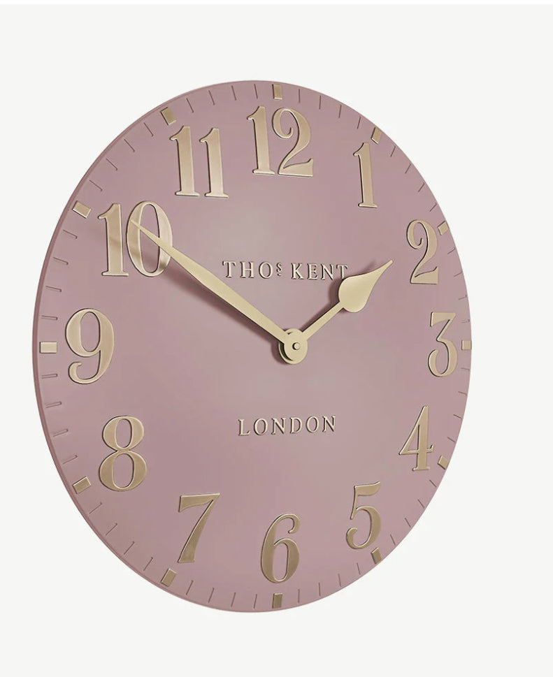 Thomas Kent 20” Arabic Clock Blush Pink