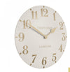 Thomas Kent 12” Arabic Oatmeal Clock