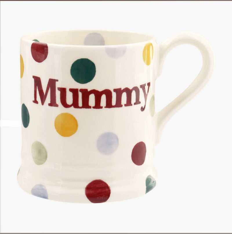 Emma Bridgewater Polka Dot mummy 1/2 pint mug boxed