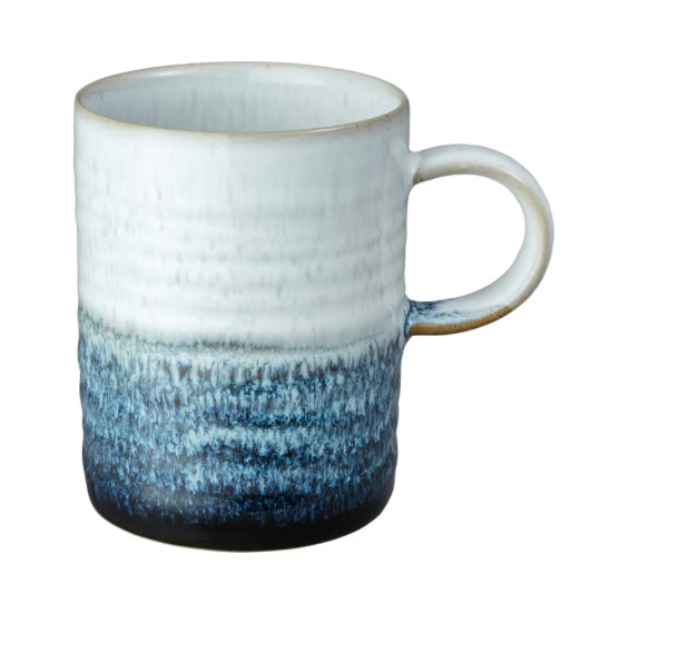 Denby Kiln Blue Ridged Mug