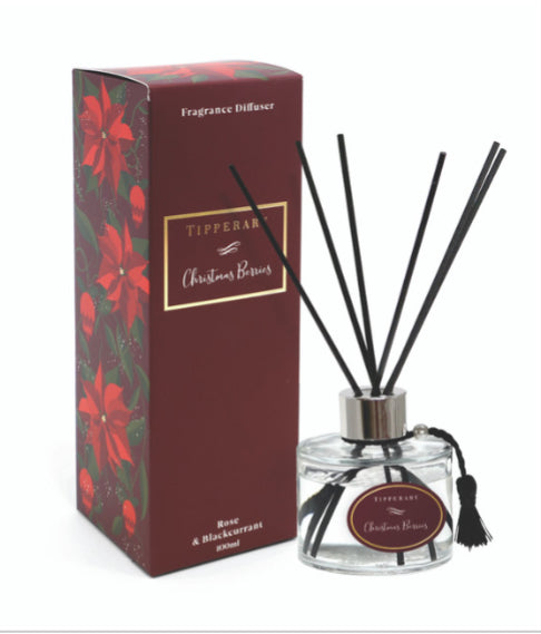 Tipperary Poinsettia Christmas Berries Diffuser