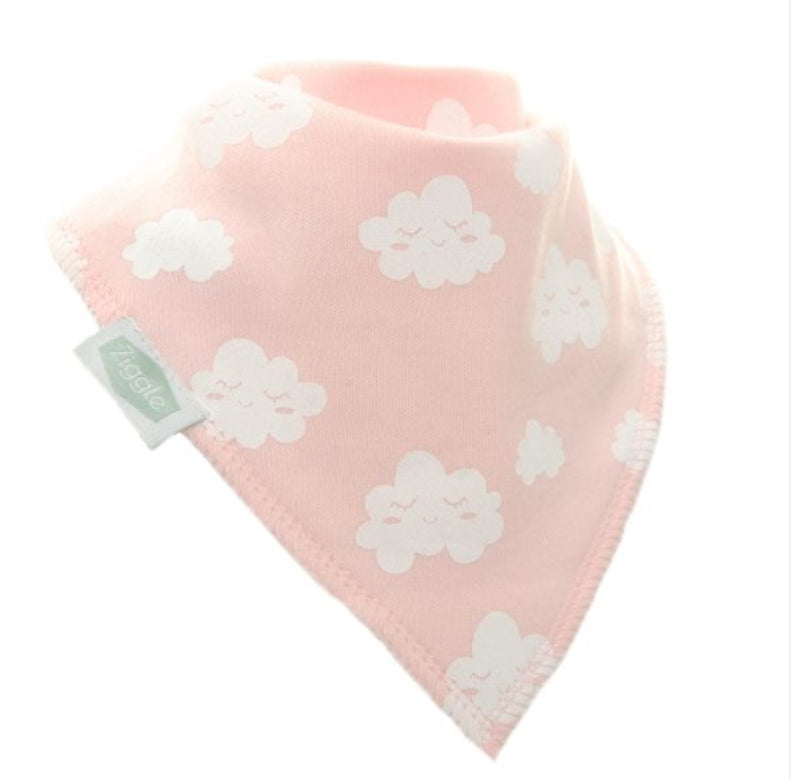 Ziggle Pink Winking Cloud Bib