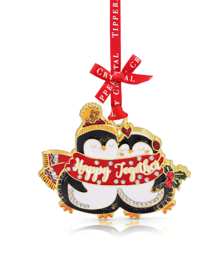 Tipperary Crystal Loved Ones Christmas Decoration - Happy Together