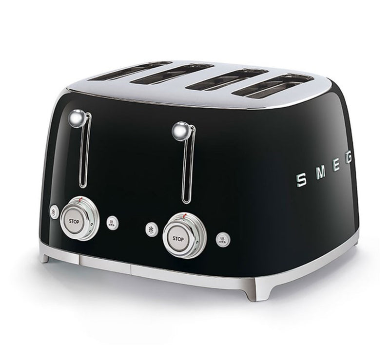 Smeg 4 Slice Retro Toaster Black