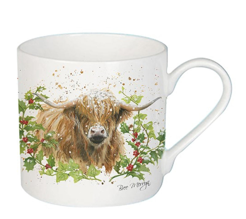 Jd Bree Merryn Logan Highland Cow Large Oxford Mug