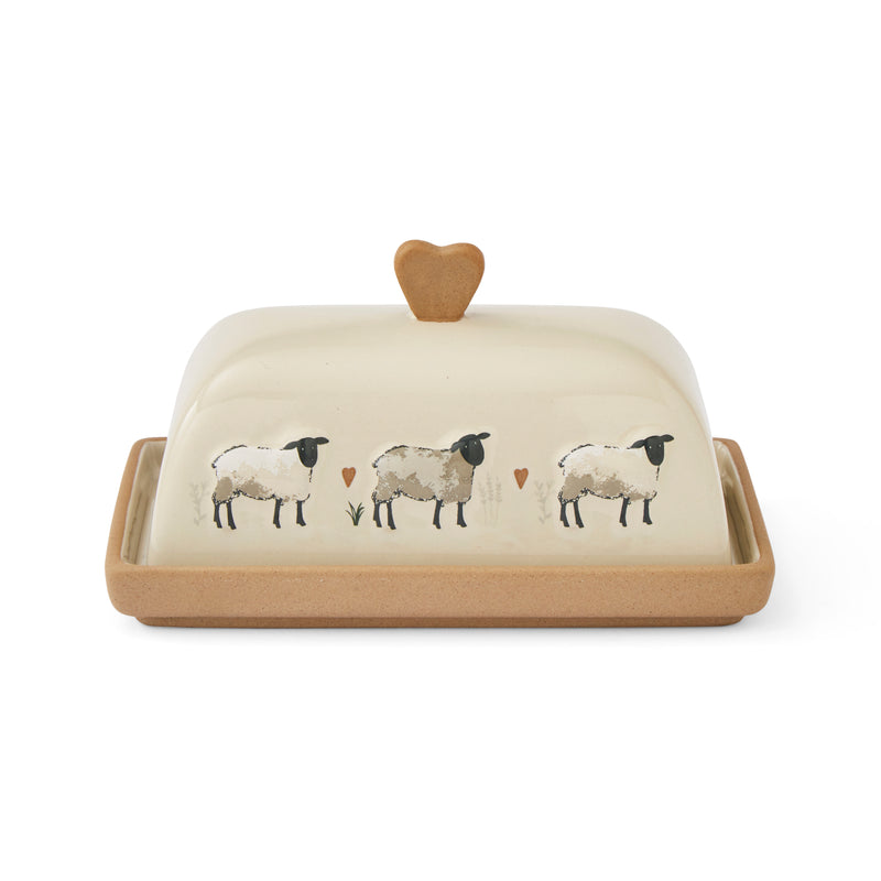 Cooksmart HIGHLAND SHEEP - CERAMIC BUTTER DISH