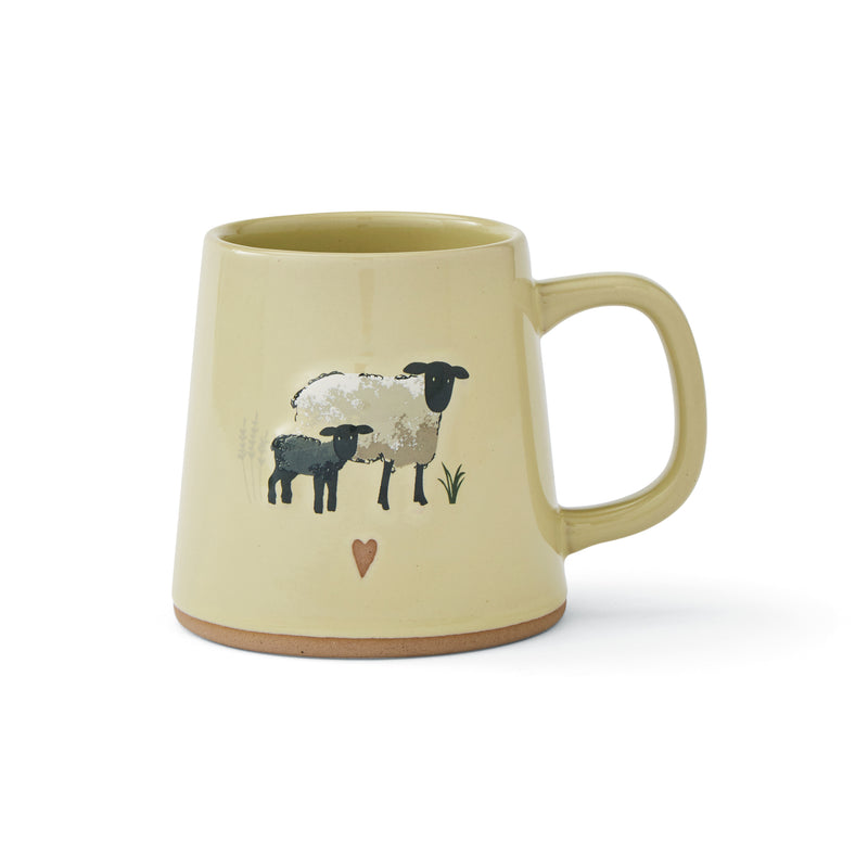 Cooksmart HIGHLAND SHEEP - REVERSE CONICAL MUG SAGE