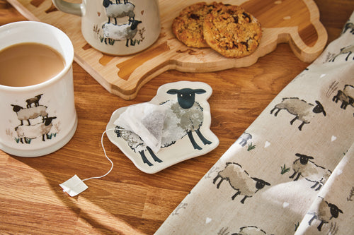 Cooksmart HIGHLAND SHEEP - CERAMIC TEABAG TIDY