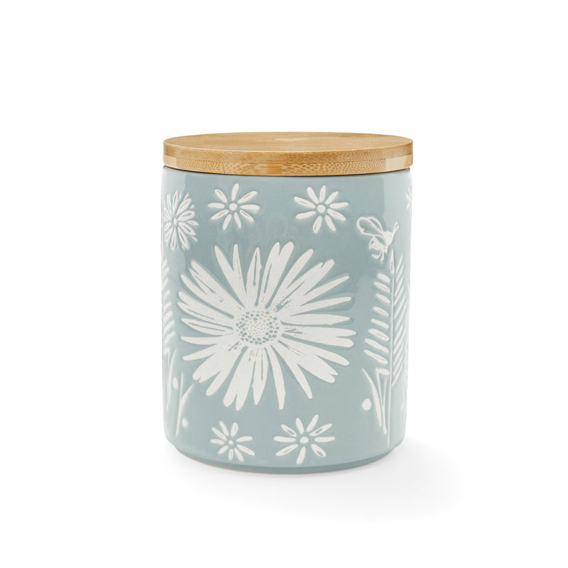 Cooksmart Homestead Ceramic Canister Grey-Blue