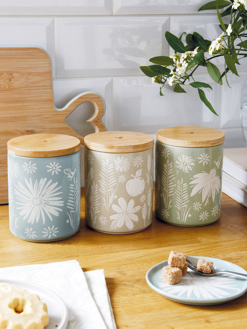 Cooksmart Homestead Ceramic Canister Biege