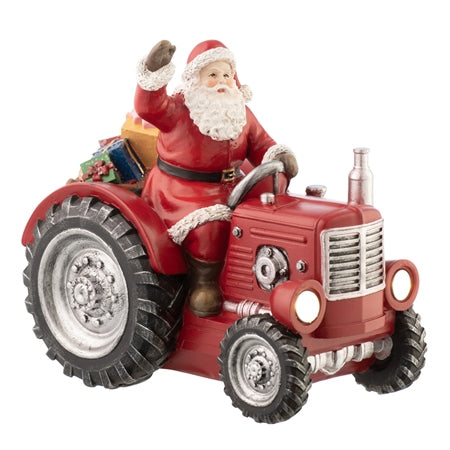 Aynsley Santa Tractor LED Figurine