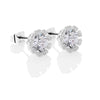 NEWBRIDGE ER1831C FLOWER EARRINGS CLEAR STONES