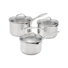 Stellar 7000 3 piece Draining Saucepan Set