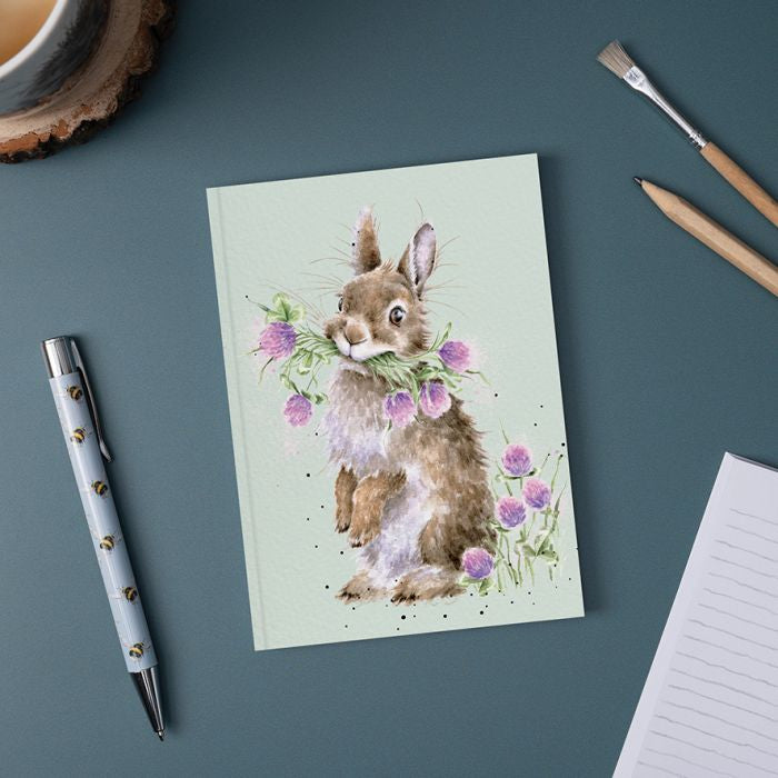 Wrendale A6 Rabbit Notebook - Head Clover Heels