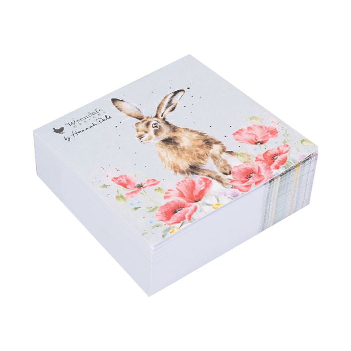 Wrendale Hare Sticky Notes - Field of Flowers