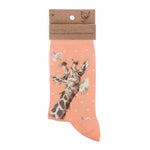 Wrendale Giraffe Sock - Flowers