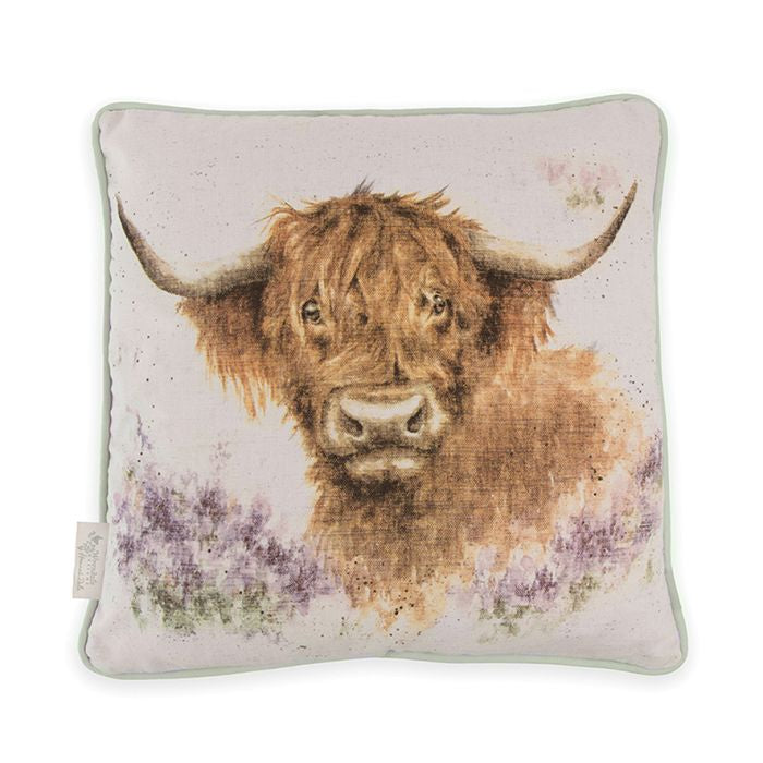 Wrendale Highland Cow - 40cm Square Cushion