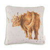 Wrendale Highland Cow - 40cm Square Cushion