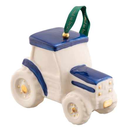 Belleek Tractor orn blue