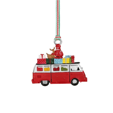 Newbridge Camper Van with Santa Christmas Tree Decoration