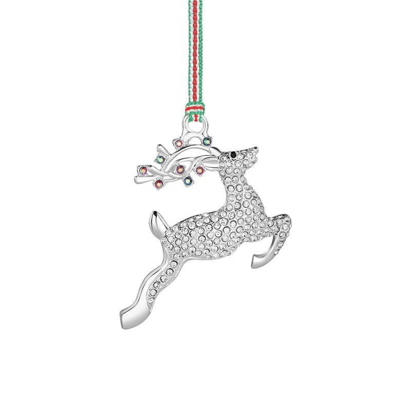 Newbridge Reindeer with Clear & AB Stones Tree Decoration